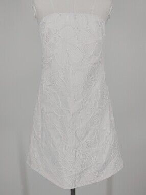 J. Crew Embossed Floral Strapless Dress